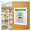 Self Adhesive Sign Holders, 13 x 19, Clear with White Border, 2/Pack6