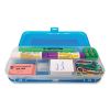 Double-Sided 5-Compartment Pencil Box, 8.5 x 3.5 x 1.5, Randomly Assorted Colors4