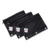Two-Pocket Binder Pouch with Mesh Front, 11 x 9, Black, 6/Pack2