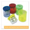 Eisen Sharpeners. Two-Hole, 1.5 x 1.75, Assorted Colors, 12/Pack3