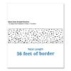 Straight Borders, 3" x 3 ft, Black/White Dotted, 12/Pack3