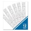 Straight Borders, 3" x 3 ft, Black/White Dotted, 12/Pack4