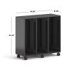 Class-ifi Tote Storage Cabinet, Three-Wide, 46.63" x 18.75" x 44.13", Charcoal Gray2