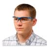 Genesis Safety Eyewear, Translucent Blue/Black Frame, Clear Lens3