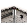 Bifold Resin Folding Table, Rectangular, 70.9" x 29.1" x 30", White Granite Top, Gray Base/Legs, 2/Pack3