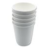 Paper Hot Cups, Double-Walled, 10 oz, White, 500/Carton4