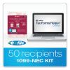 1099-NEC + 1096 Tax Form Bundle, Inkjet/Laser, Five-Part Carbonless, 8.5 x 3.67, 3 Forms/Sheet, 24 Forms Total2