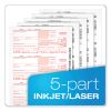 1099-NEC + 1096 Tax Form Kit with e-File Code, Inkjet/Laser, Five-Part Carbonless, 8.5 x 3.67, 3 Forms/Sheet, 50 Forms Total5