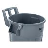 Vented Wheeled BRUTE Container, 32 gal, Plastic, Gray5