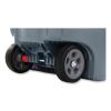 Vented Wheeled BRUTE Container, 32 gal, Plastic, Gray6