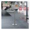 Info Basic Floor Stand, 55.31" Tall, Black Stand, 11 x 17 Face4