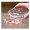 PET Lids, Flat with Straw Slot, Fits 12 oz to 24 oz Cold Cups, Clear, 1,000/Carton4