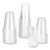 PET Plastic Cups, 7 oz, Clear, 1,000/Carton3