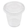 PET Lids, Fits 8 oz to 10 oz Cold Cups, No Hole Flat Lid, Clear, 1,000/Carton3