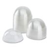 PET Lids, Dome Lid, Fits 12 oz to 24 oz Cold Cups, Clear, 1,000/Carton3