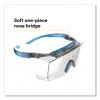 SecureFit Protective Eyewear, 3700 OTG Series, Blue Plastic Frame, Clean Polycarbonate Lens2