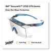 SecureFit Protective Eyewear, 3700 OTG Series, Blue Plastic Frame, Clean Polycarbonate Lens3