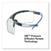 SecureFit Protective Eyewear, 3700 OTG Series, Blue Plastic Frame, Clean Polycarbonate Lens4