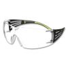 SecureFIt Protective Eyewear, 400 Series, Green Plastic Frame, Clear Polycarbonate Lens2