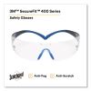 SecureFit Protective Eyewear, 400 Series, Black/Blue Plastic Frame, Clear Polycarbonate Lens3