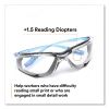 CCS Protective Eyewear with Foam Gasket, +1.5 Diopter Strength, Blue Plastic Frame, Clear Polycarbonate Lens4