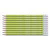 Wopex Extruded Pencil, HB (#2), Black Lead, Green Barrel, 10/Pack2