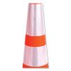 Traffic Cone, 10.75 x 10.75 x 28, Orange/Silver/Black2