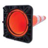 Traffic Cone, 10.75 x 10.75 x 28, Orange/Silver/Black3