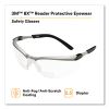 BX Molded-In Diopter Safety Glasses, +2.5 Diopter Strength, Black/Silver Plastic Frame, Clear Polycarbonate Lens2