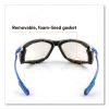 CCS Protective Eyewear with Foam Gasket, Blue Plastic Frame, Clear Polycarbonate Lens2