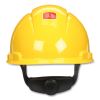 SecureFit H-Series Hard Hats, H-700 Vented Cap with UV Indicator, 4-Point Pressure Diffusion Ratchet Suspension, Yellow2