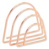 Letter-Size Desktop Fashion Filing Set, Rose Gold, (1) Rack, (3) Hanging Folders, (3) File Folders, (2) Trays,(1) Mail Sorter5