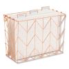 Letter-Size Desktop Fashion Filing Set, Rose Gold, (1) Rack, (3) Hanging Folders, (3) File Folders, (2) Trays,(1) Mail Sorter6