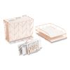 Letter-Size Desktop Fashion Filing Set, Rose Gold, (1) Rack, (3) Hanging Folders, (3) File Folders, (2) Trays,(1) Mail Sorter7