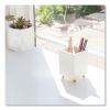 Juliet Pencil Cup, 3"w x 3"d x 4"h, White2