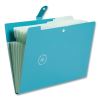 U ECO Six-Pocket Expandable Folder, 4.5" Expansion, 6 Sections, Snap Button Closure, 1/6-Cut Tabs, Letter Size, 3/Pack2