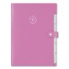 U ECO Six-Pocket Expandable Folder, 4.5" Expansion, 6 Sections, Snap Button Closure, 1/6-Cut Tabs, Letter Size, 3/Pack3