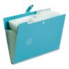 U ECO Six-Pocket Expandable Folder, 4.5" Expansion, 6 Sections, Snap Button Closure, 1/6-Cut Tabs, Letter Size, 3/Pack7