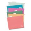 U ECO Hanging File Folders, Letter Size, 1/5-Cut Tabs, Assorted, 12/Pack3