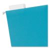 U ECO Hanging File Folders, Letter Size, 1/5-Cut Tabs, Assorted, 12/Pack5