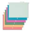 U ECO Hanging File Folders, Letter Size, 1/5-Cut Tabs, Assorted, 12/Pack6