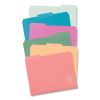 U ECO Poly File Folders, 1/3 Cut Tabs: Assorted, Letter Size, 0.5" Expansion, Assorted Colors, 24/Pack5