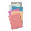 U ECO Poly Two-Pocket Folders, Three-Hole Punched, Poly/Wheat Straw, 11 x 8.5, Assorted,12/Pack6