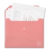 U ECO Document Holder, 0.59" Expansion, 1 Section, Snap Button Closure, Letter Size, Assorted Colors, 10/Pack2