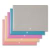 U ECO Document Holder, 0.59" Expansion, 1 Section, Snap Button Closure, Letter Size, Assorted Colors, 10/Pack4