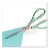 U ECO Scissors. Concave Tip, 9.45" Long, 3" Cut Length, Assorted Straight Handle, 3/Pack5