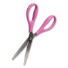 U ECO Scissors. Concave Tip, 9.45" Long, 3" Cut Length, Assorted Straight Handle, 3/Pack6