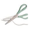 U ECO Scissors. Concave Tip, 9.45" Long, 3" Cut Length, Assorted Straight Handle, 3/Pack7