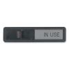 Vacant/In Use Sign, In-Use; Vacant, 2.5 x 10.5, Black/Silver4