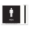 ADA Sign, Men, Plastic, 8 x 8, Clear/White3